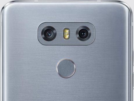 LG G6 Ice Platinum camera 460x345