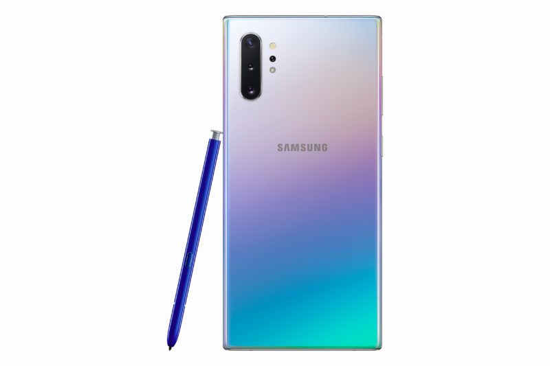 01 galaxynote10plus product images aura glow back with pen 59705